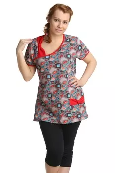 Жен. костюм арт. 16-0169 Красный р. 48