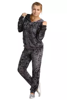 Жен. костюм "арт. 16-0217 Темно-серый" р. 44