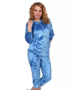 Жен. костюм арт. 16-0220 Голубой р. 50