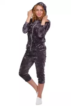 Жен. костюм "арт. 16-0220 Темно-серый" р. 52