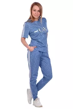 Жен. костюм арт. 16-0491 Голубой р. 56