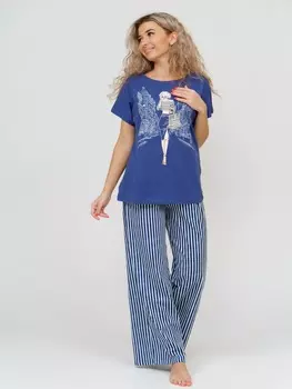 Жен. костюм "арт. 16-0818 Синий" р. 52