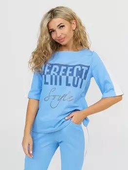 Жен. костюм "арт. 16-0864 Голубой" р. 54