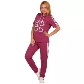 Жен. костюм арт. 17-0045 Брусничный р. 42