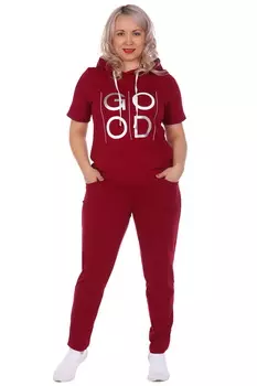 Жен. костюм "арт. 17-0045 Ягодный" р. 52