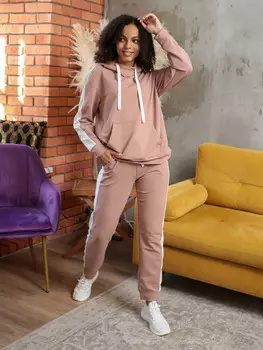 Жен. костюм "арт. 17-0194 Бежевый" р. 44