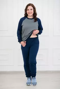 Жен. костюм "арт. 19-0061 Индиго" р. 44