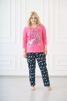 Жен. костюм арт. 19-0135 Малиновый р. 42