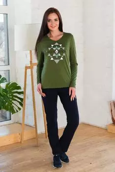 Жен. костюм "арт. 19-0213 Оливковый" р. 50