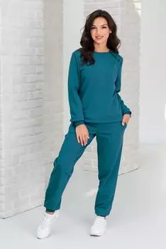Жен. костюм арт. 19-0352 Изумрудный р. 44