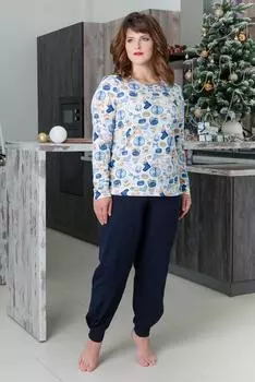 Жен. костюм "арт. 19-0358 Голубой" р. 44