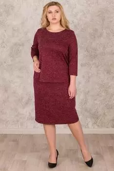 Жен. костюм "арт. 19-0573 Бордовый" р. 44