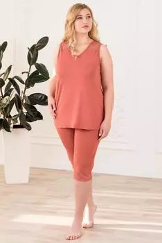 Жен. костюм "арт. 19-0585 Терракотовый" р. 58