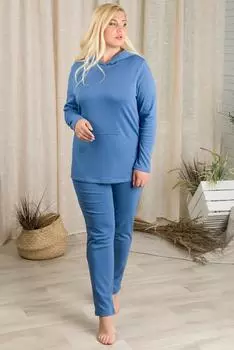 Жен. костюм арт. 19-0714 Голубой р. 48