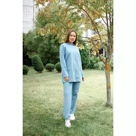 Жен. костюм "Августина" Голубой р. 56