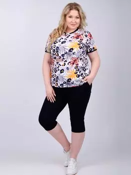 Жен. костюм домашний "Альфа" Черный р. 56