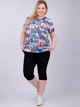 Жен. костюм домашний "Альфа" Голубой р. 50