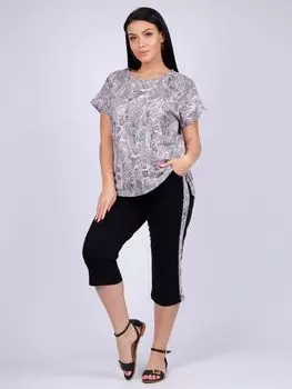 Жен. костюм домашний "Анаконда" Сиреневый р. 58