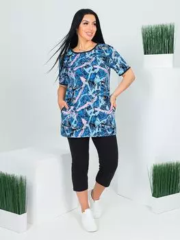 Жен. костюм домашний "Анита Бирюзовый" р. 52