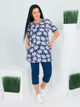 Жен. костюм домашний "Анита Синий" р. 52
