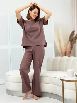 Жен. костюм домашний арт. 17-0417 Какао р. 46
