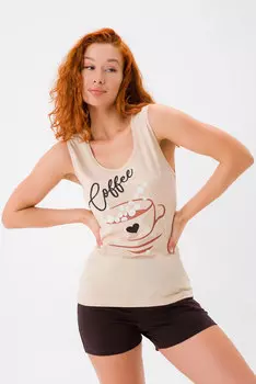 Жен. костюм домашний "арт. 19-0750 Шоколадный" р. 52