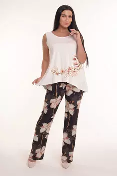 Жен. костюм домашний арт. 23-0005 Коричневый р. 44