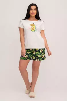 Жен. костюм домашний арт. 23-0016 Бежевый р. 52