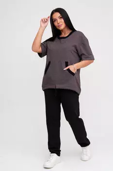 Жен. костюм домашний арт. 23-0033 Коричневый р. 56