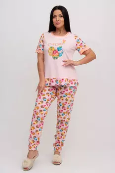 Жен. костюм домашний арт. 23-0078 Розовый р. 48