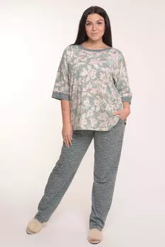 Жен. костюм домашний арт. 23-0080 Зеленый р. 58