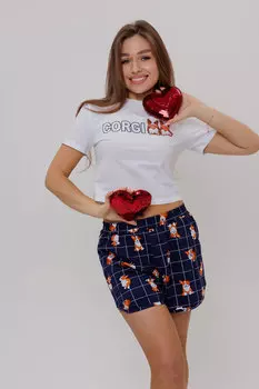 Жен. костюм домашний "арт. 23-0364 Синий" р. 54