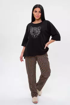 Жен. костюм домашний "арт. 23-0369 Черный" р. 50
