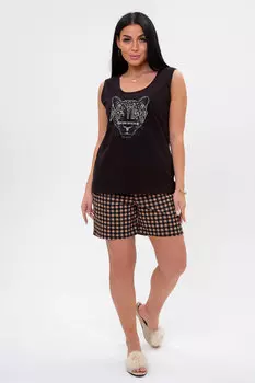 Жен. костюм домашний арт. 23-0370 Черный р. 48