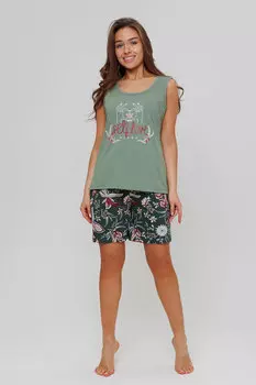 Жен. костюм домашний арт. 23-0379 Зеленый р. 46