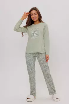 Жен. костюм домашний "арт. 23-0419 Фисташковый" р. 48