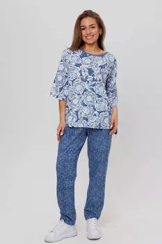 Жен. костюм домашний арт. 23-0425 Синий р. 48