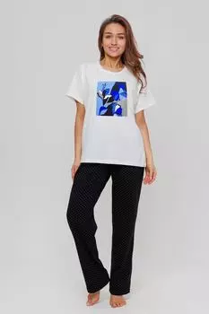 Жен. костюм домашний "арт. 23-0431 Экрю" р. 58