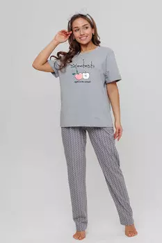 Жен. костюм домашний арт. 23-0432 Серый р. 48