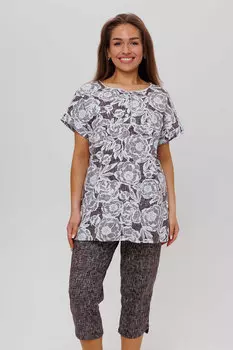 Жен. костюм домашний арт. 23-0451 Коричневый р. 56