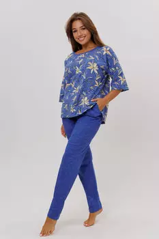 Жен. костюм домашний арт. 23-0452 Синий р. 60