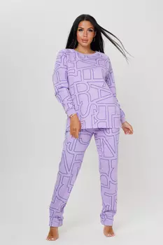Жен. костюм домашний арт. 23-0460 Лиловый р. 52