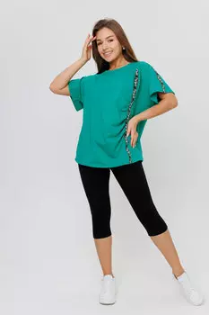 Жен. костюм домашний "арт. 23-0497 Зеленый" р. 50