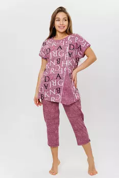 Жен. костюм домашний арт. 23-0498 Фиолетовый р. 52