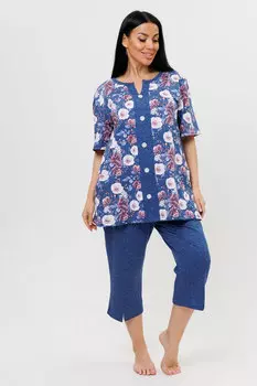 Жен. костюм домашний арт. 23-0587 Синий р. 60