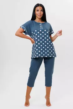 Жен. костюм домашний арт. 23-0590 Петроль р. 56