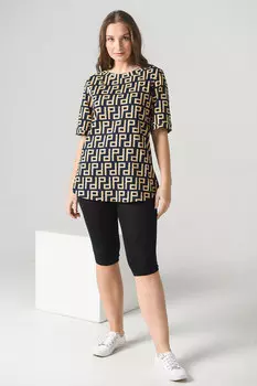 Жен. костюм домашний "Графика" Темно-синий р. 60