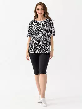 Жен. костюм домашний "Энимал" Черный р. 48