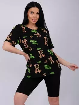 Жен. костюм домашний "Каста" Черный р. 42