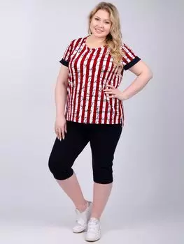 Жен. костюм домашний "Крокус" Красный р. 58